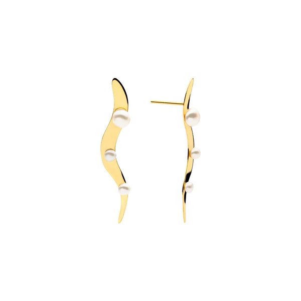 Sway Earrings - pair / Gold-plated