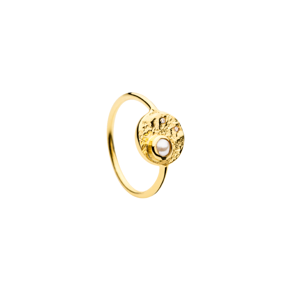 Lucky Pearl Ring - gold-plated
