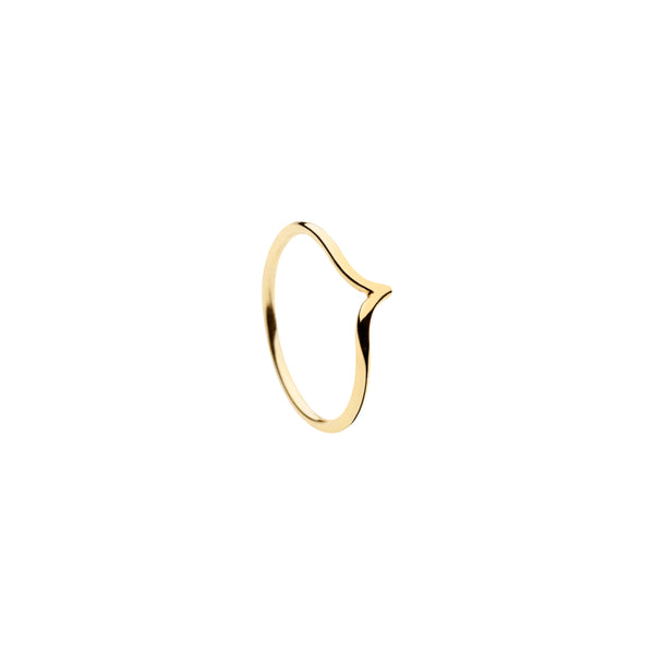 Mini Willow Ring - gold-plated