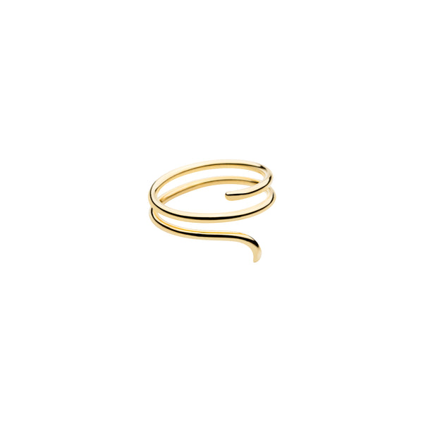 Helix Twist Ring - gold-plated
